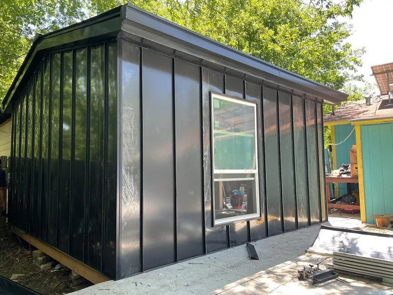 Black standing seam metal wall panels for Roof Inspection in Sandersville