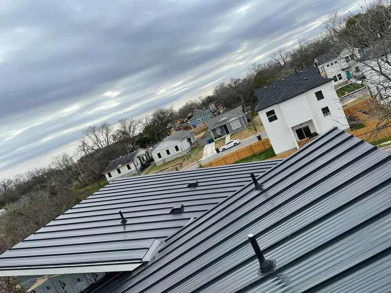 Standing seam metal roof panels with vents for Skylight Repair in Sandersville